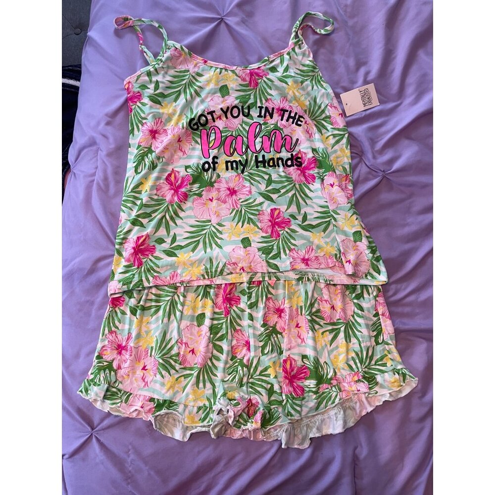 Mentally Exhausted Plus Size Womens SleepSet